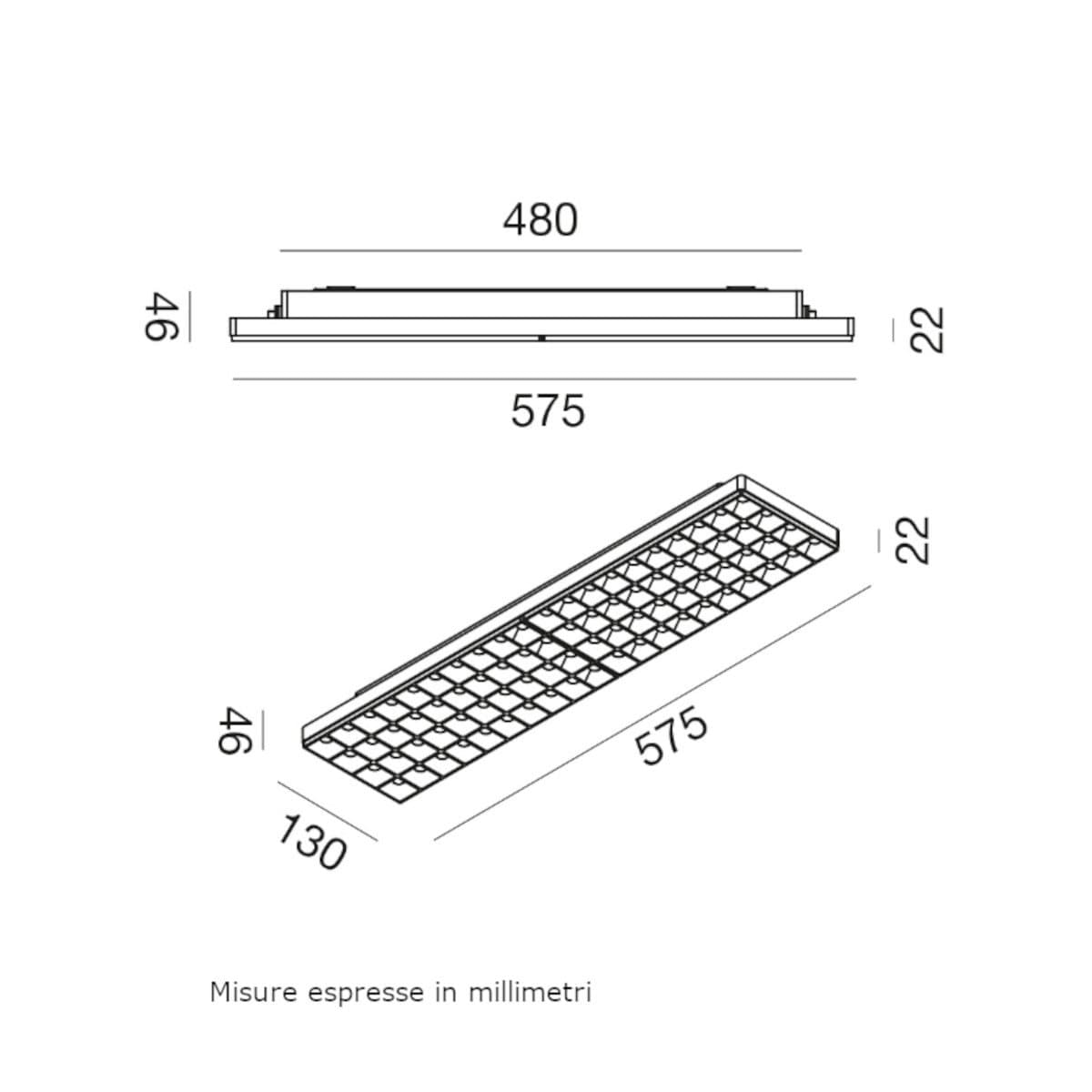 Plafoniera moderna Gea Led GPL430 LED IP54 termoplastico - 3