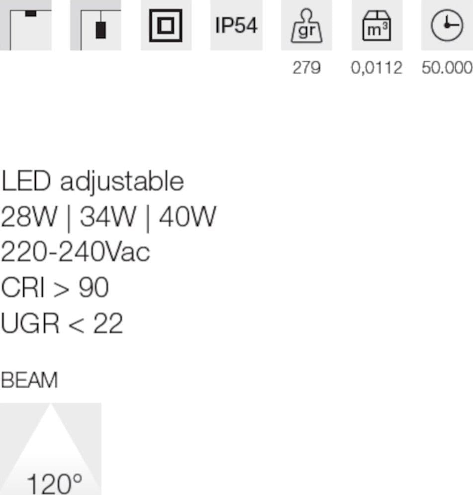 Plafoniera moderna Gea Led GPL421+GKI421P LED IP54 termoplastico - 9