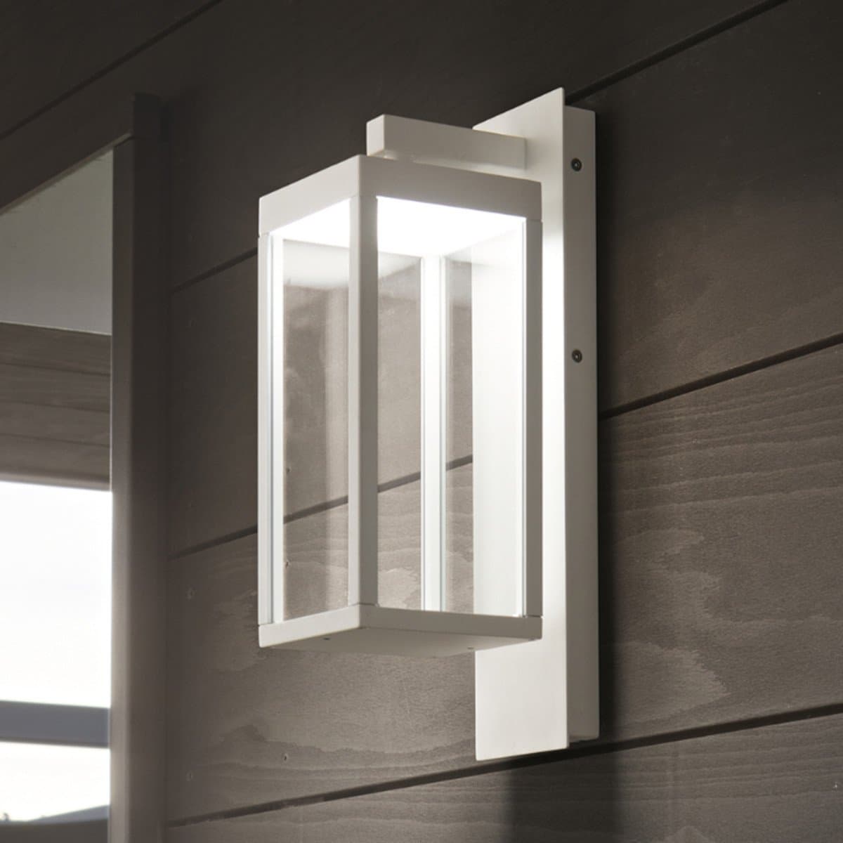 Applique moderno Gea Led GES770C LED 3000 IP65 alluminio vetro  bianco - 2