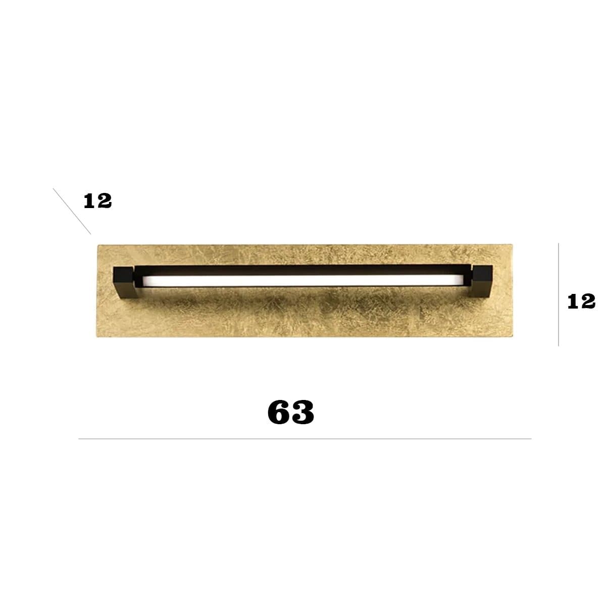 Applique orientabile Perenz FOGLIA 8436 FO CT LED CCT 1440LM nero opaco foglia oro - 6