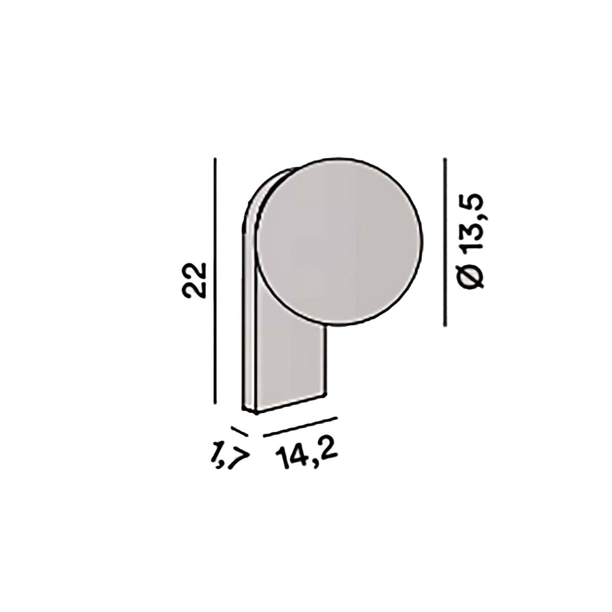 Applique Perenz TALIA 8380 B LC LED 3000K 956LM IP44 bianco sfera vetro soffiato - 3