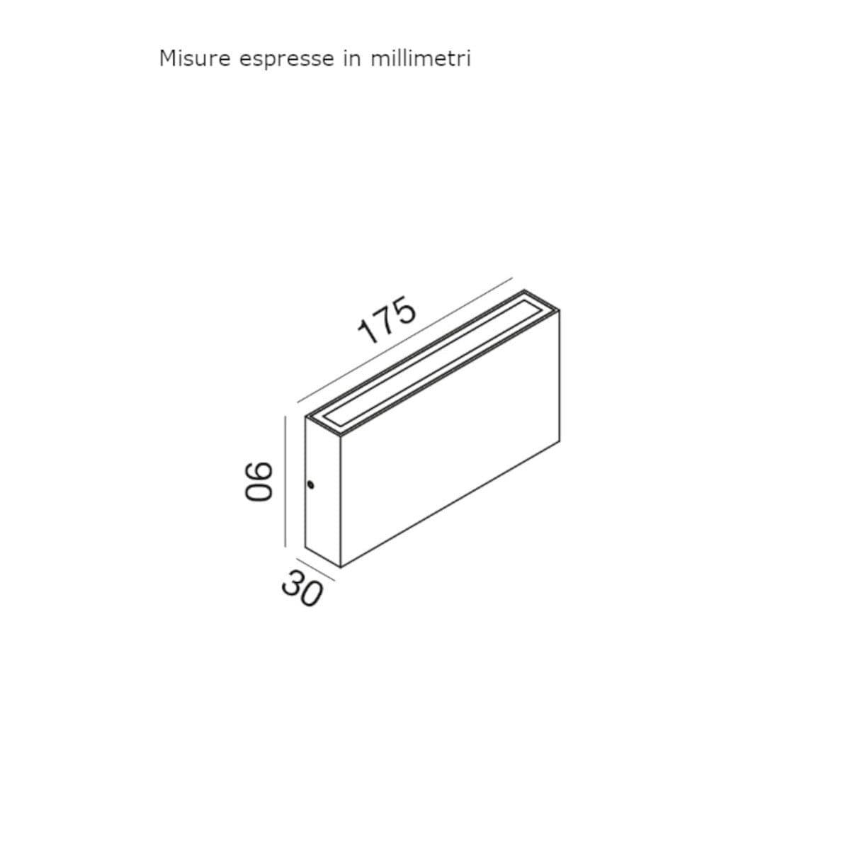 Applique moderno Gea Led GES2210 LED IP65 alluminio bianco biemissione - 2