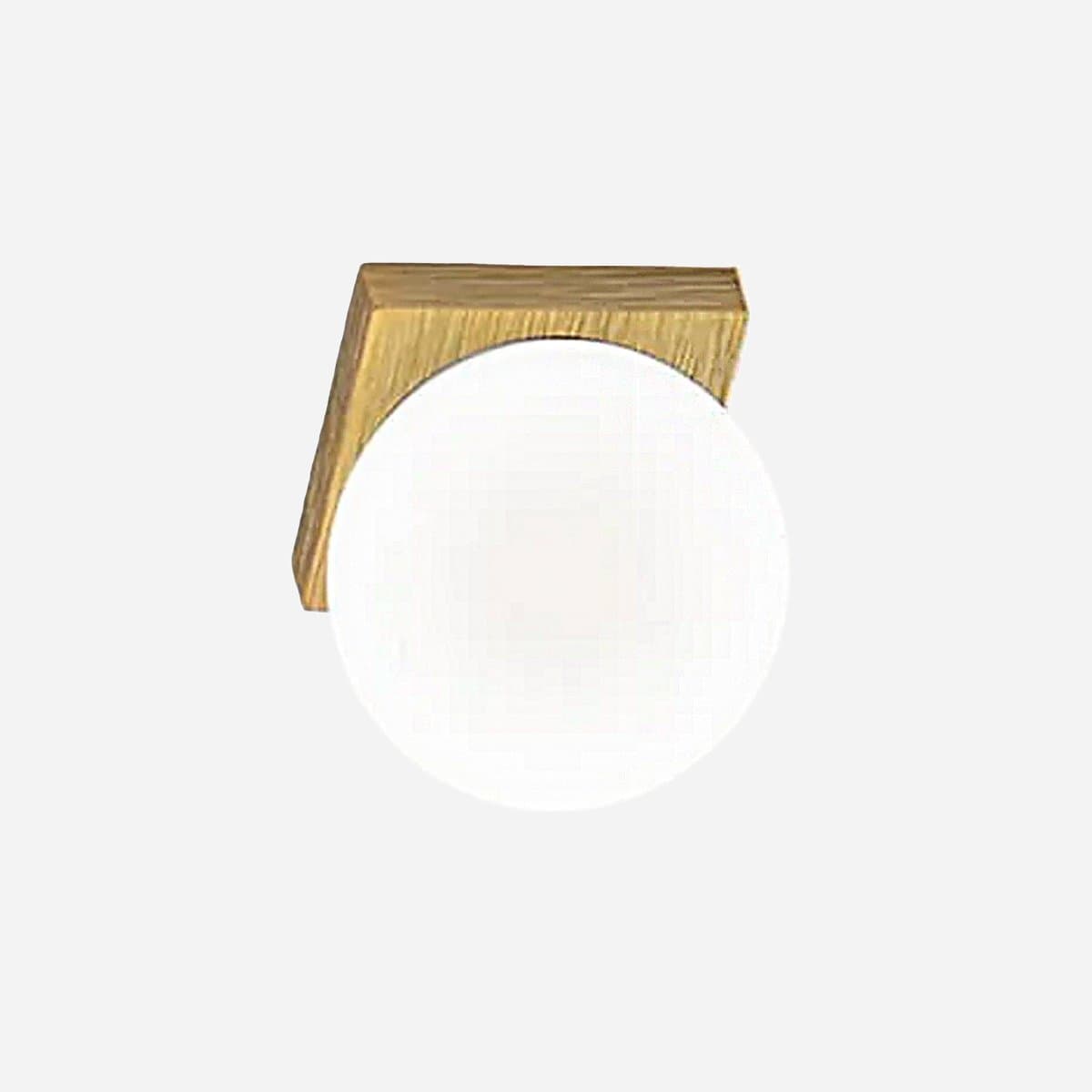 Applique Perenz DOT 8376 OB LC LED 856LM 3000K IP40 sfera vetro soffiato metallo ottone brunito - 3