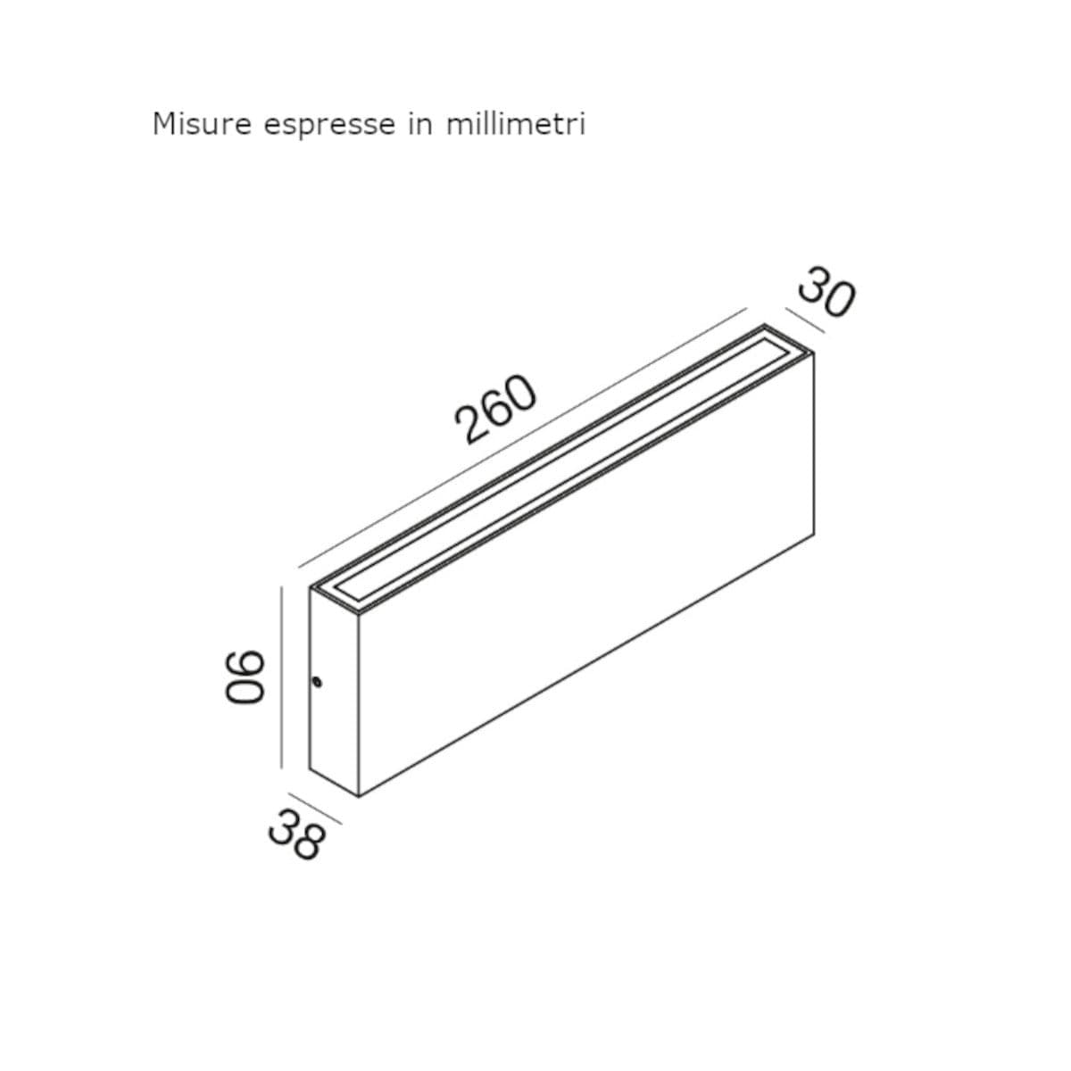 Applique classico Gea Led GES2215 LED IP65 alluminio marrone biemissione - 4