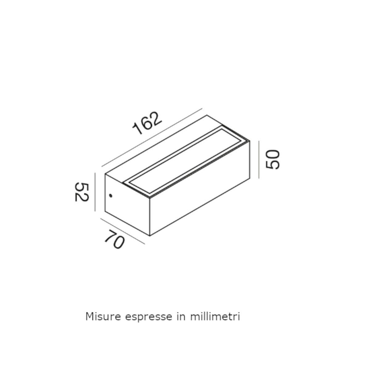 Applique moderno Gea Led GES2241 LED IP65 alluminio antracite biemissione - 3