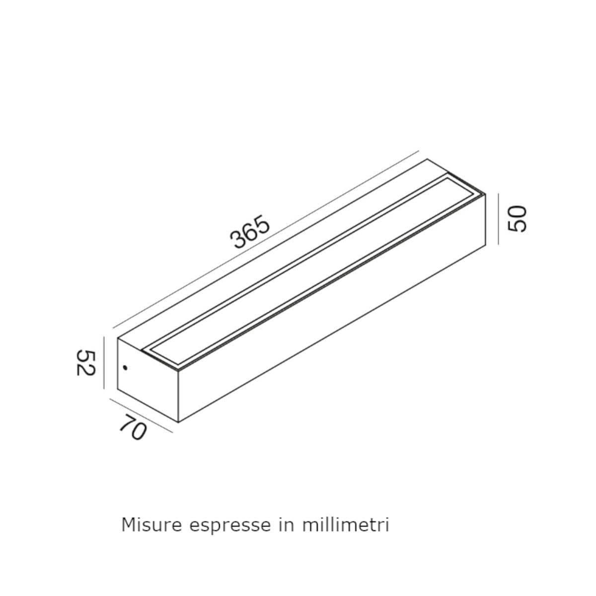Applique moderno Gea Led GES2247 LED IP65 alluminio antracite biemissione - 2