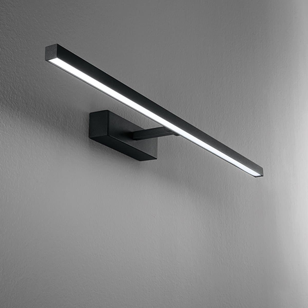 Applique Perenz RIGA 8040 N CT LED CCT 840LM IP44 diffusore orientabile metallo nero opaco - 2