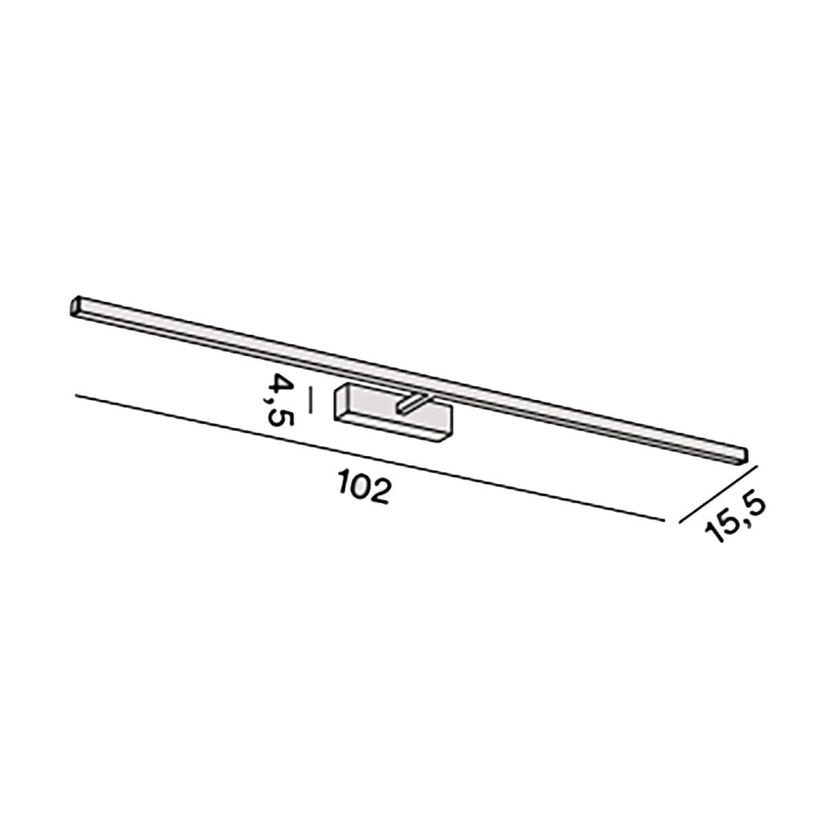 Applique Perenz RIGA 8044 N CT LED CCT 1680LM IP44 diffusore orientabile metallo nero opaco - 4