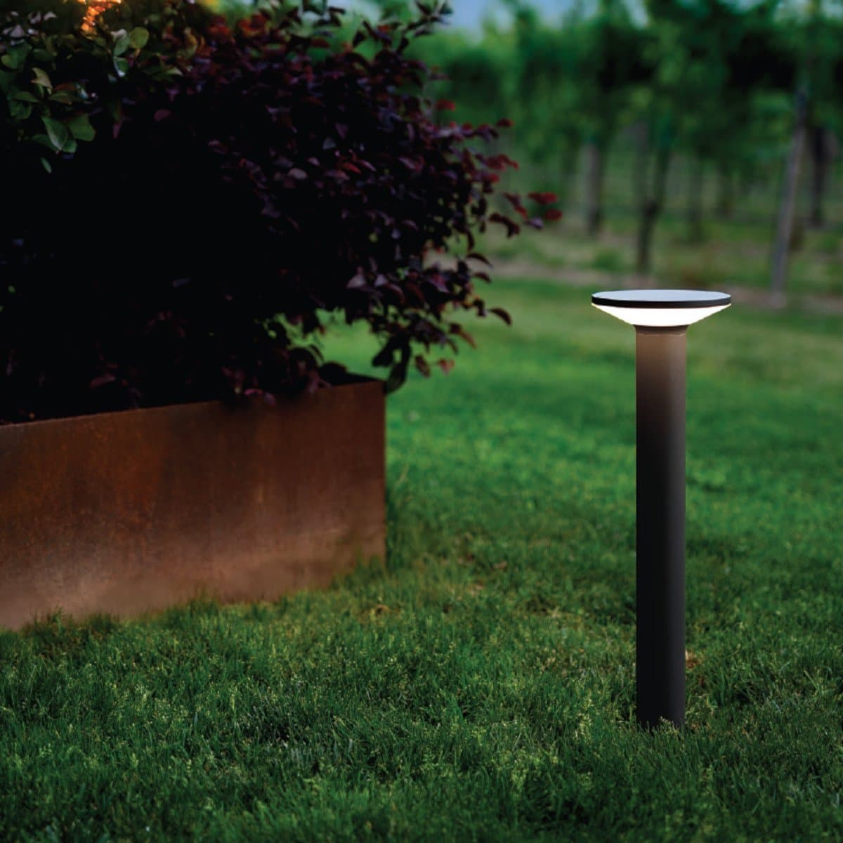 Lampioncino moderno Gea Led GES2332C LED IP65 60H 3000K alluminio policarbonato monoemissione - 2