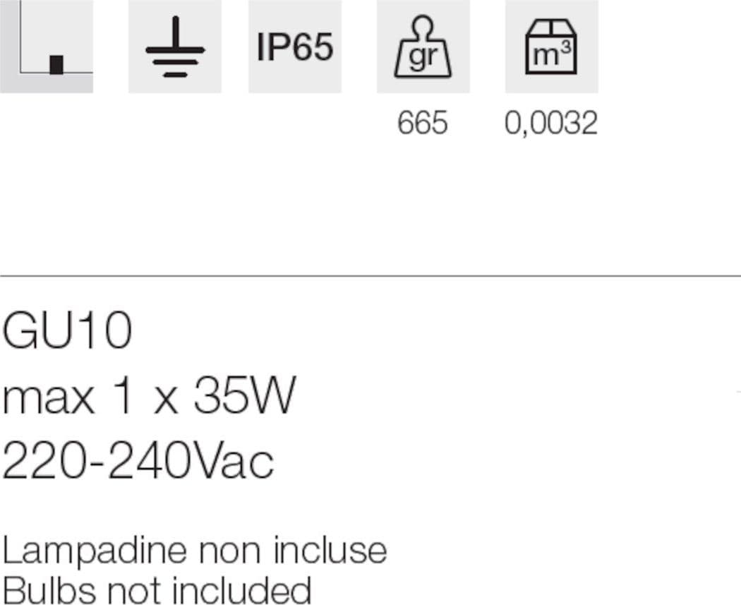 Lampada picchetto Gea Led GES2220 GU10 LED IP65 moderno alluminio orientabile - 3