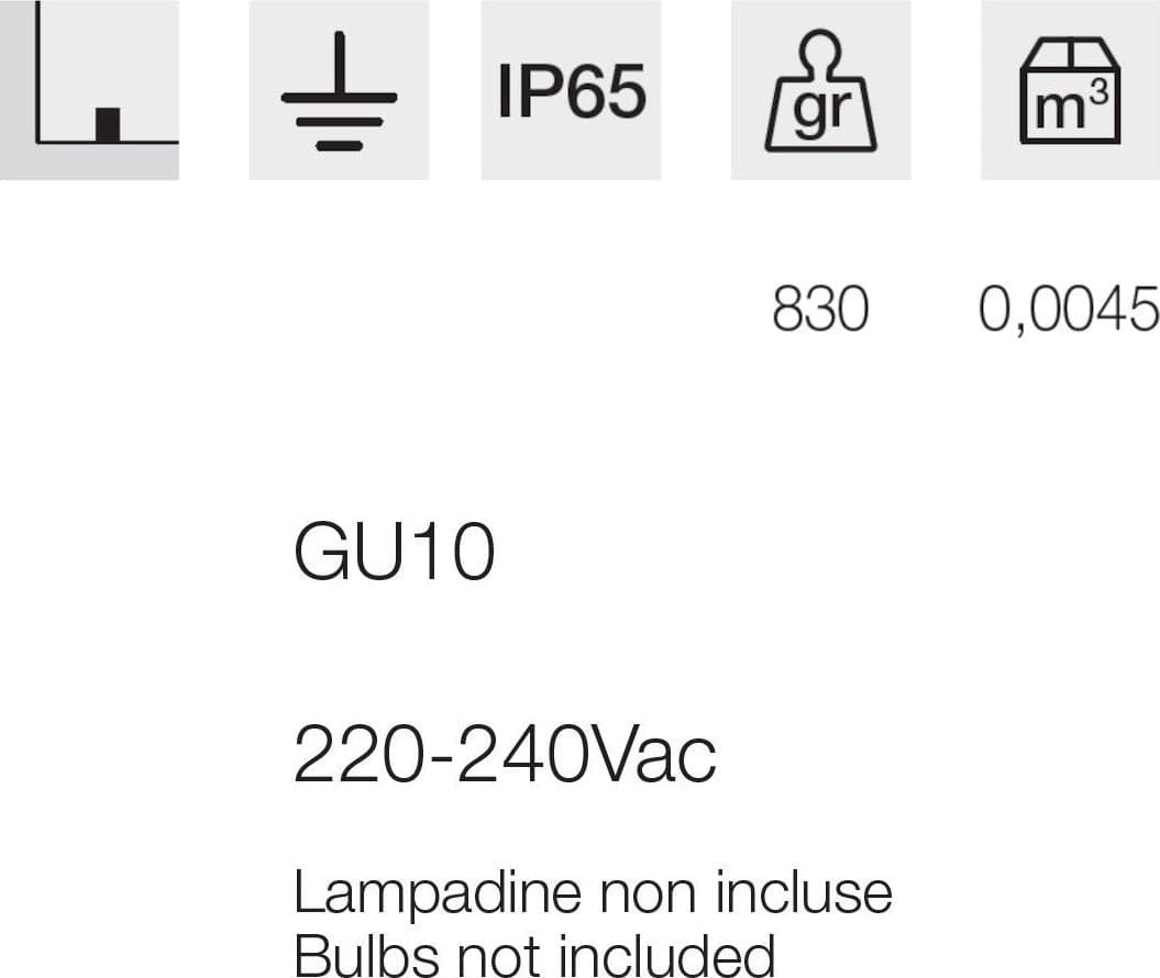 Lampada picchetto Gea Led GES2222 2xGU10 LED IP65 moderno alluminio orientabile - 4