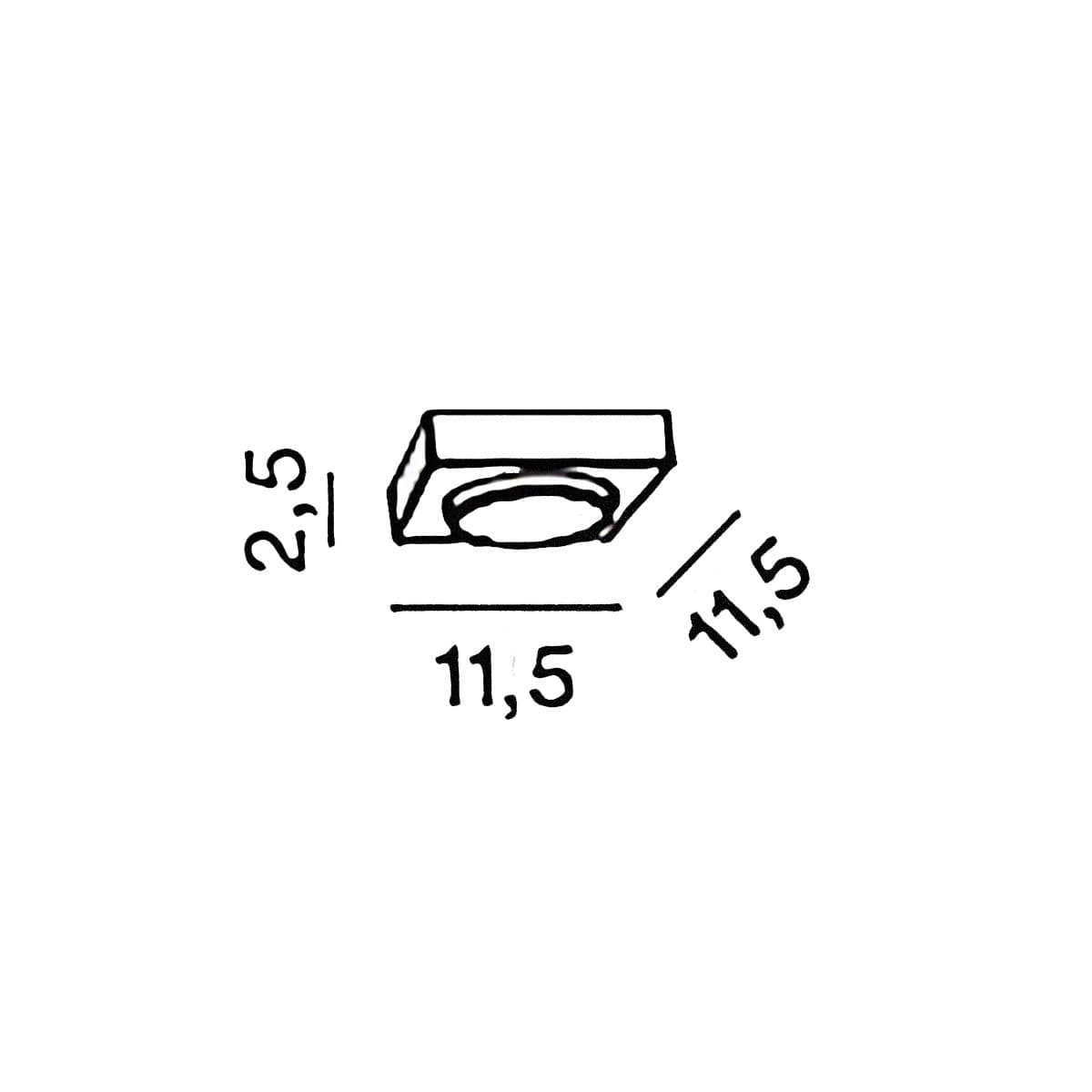 Applique Perenz BOTTONE 8564 N GX53 LED nero opaco - 4