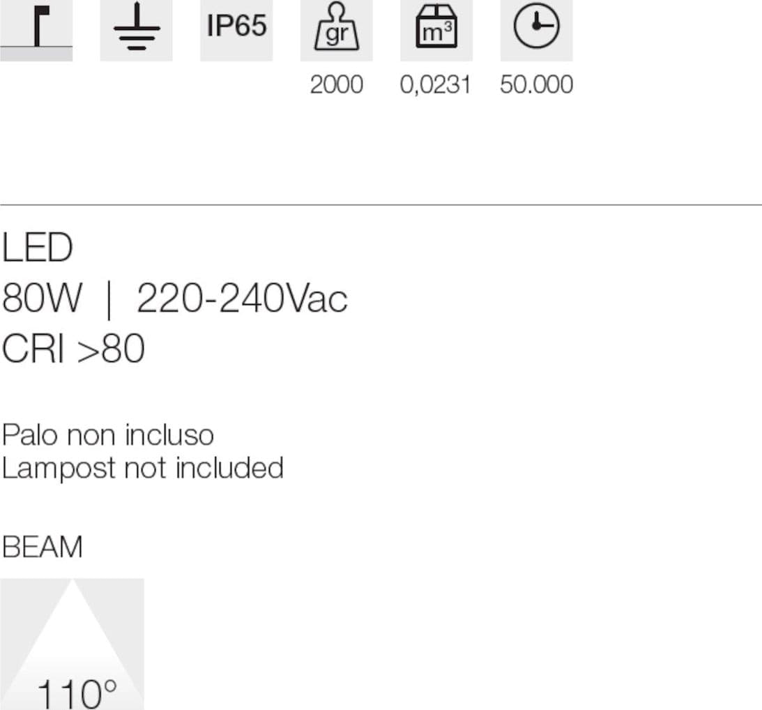 Lampada stradale Gea Led GES2250C LED IP65 alluminio - 5