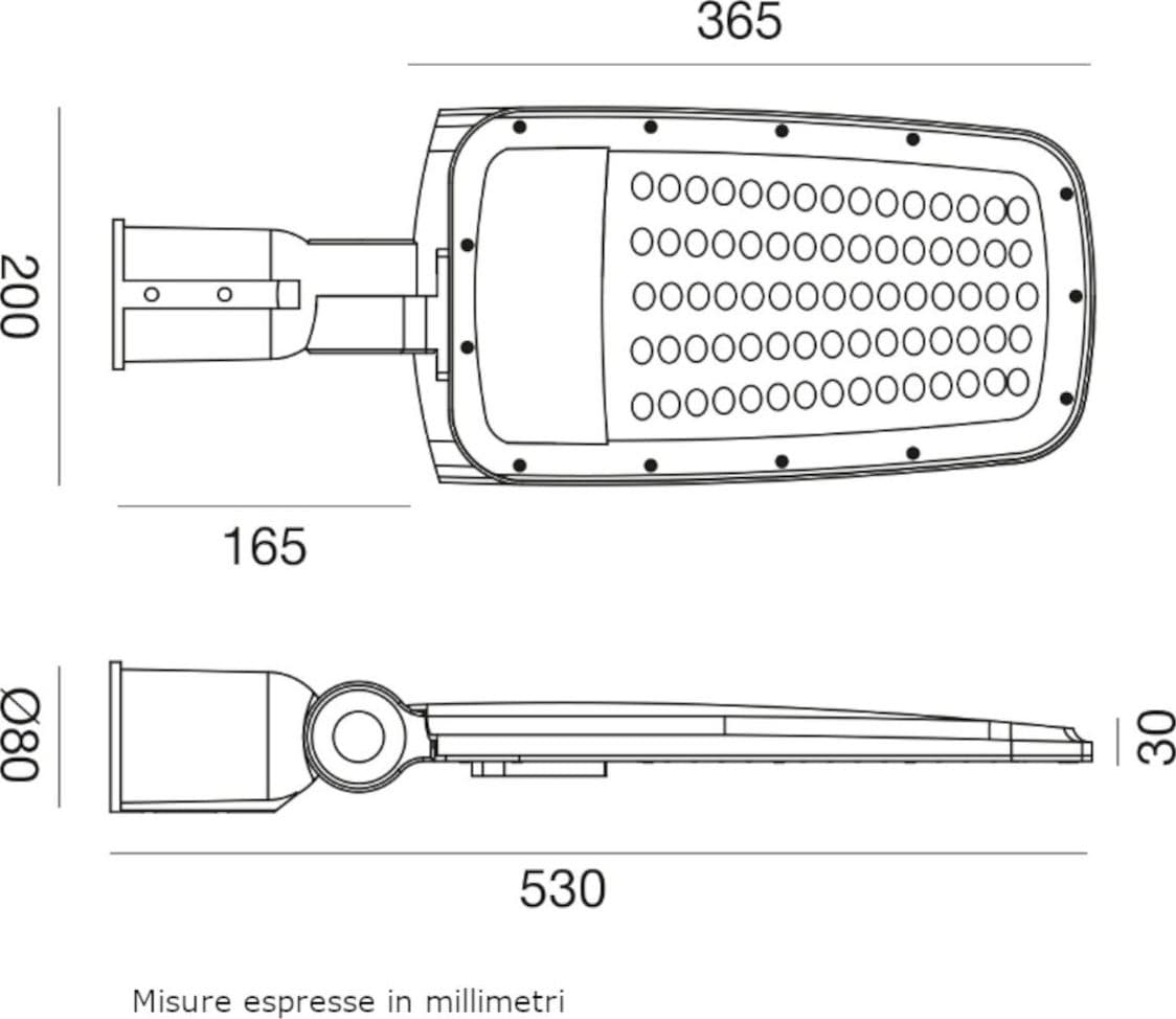 Lampada stradale Gea Led GES2351 LED IP65 alluminio inclinazione regolabile - 4