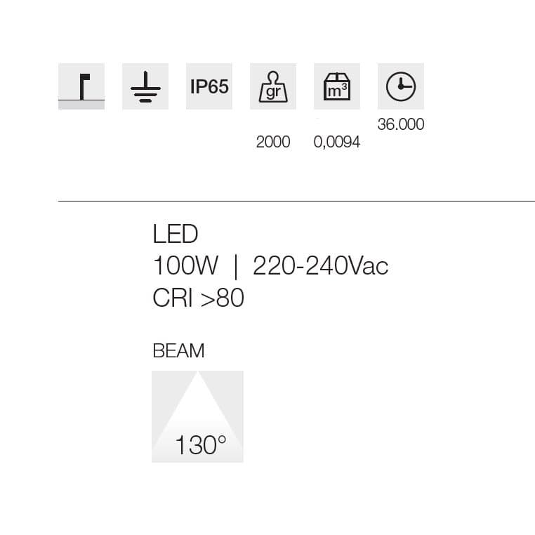 Lampada stradale Gea Led GES2351 LED IP65 alluminio inclinazione regolabile - 5