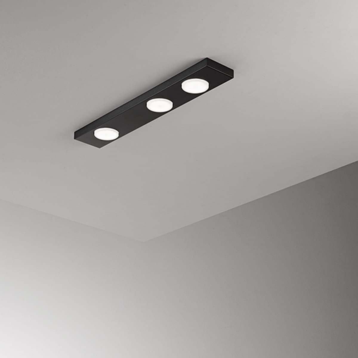 Plafoniera Perenz BOTTONE 8566 N GX53 LED nero opaco - 2