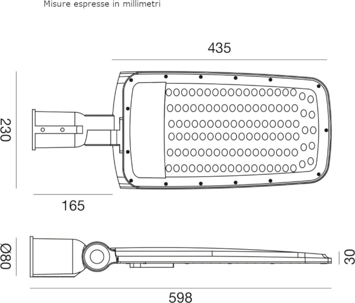 Lampada stradale Gea Led GES2352 LED IP65 alluminio inclinazione regolabile - 4