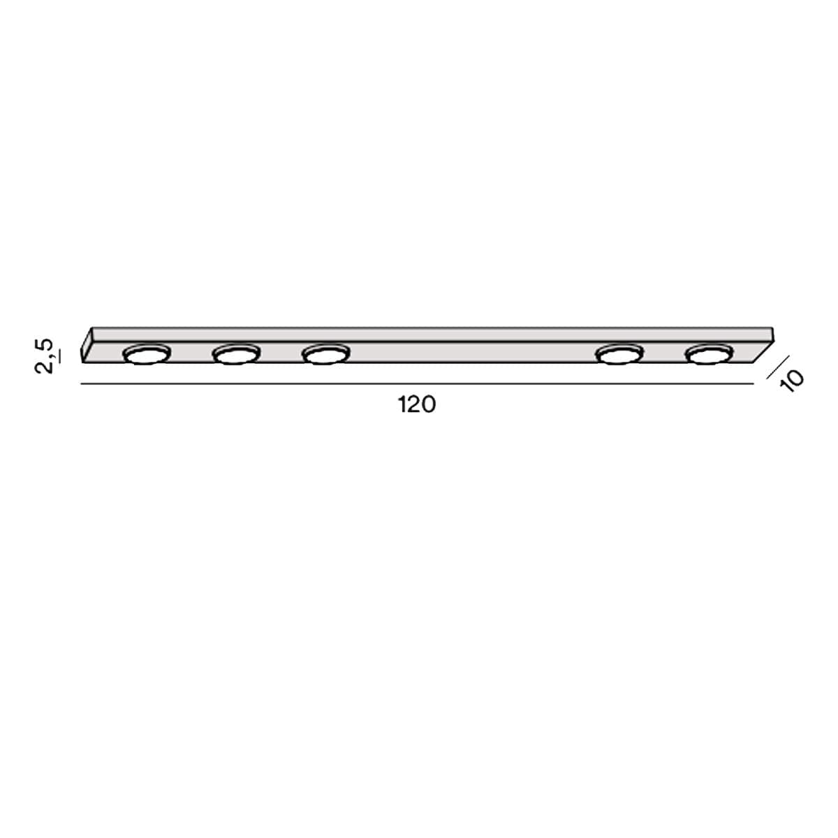 Plafoniera Perenz BOTTONE 8568 AL GX53 LED alluminio opaco - 3