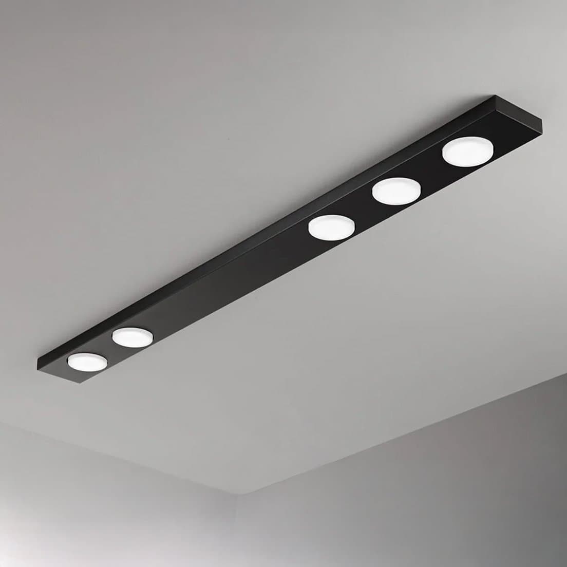 Plafoniera Perenz BOTTONE 8568 N GX53 LED nero opaco - 2