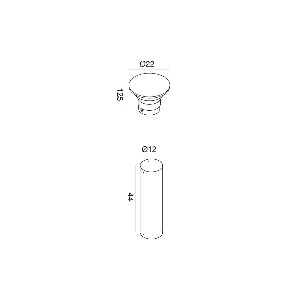 Lampioncino moderno Gea Led GES2380+GES2402 LED IP65 alluminio metacrilato - 6