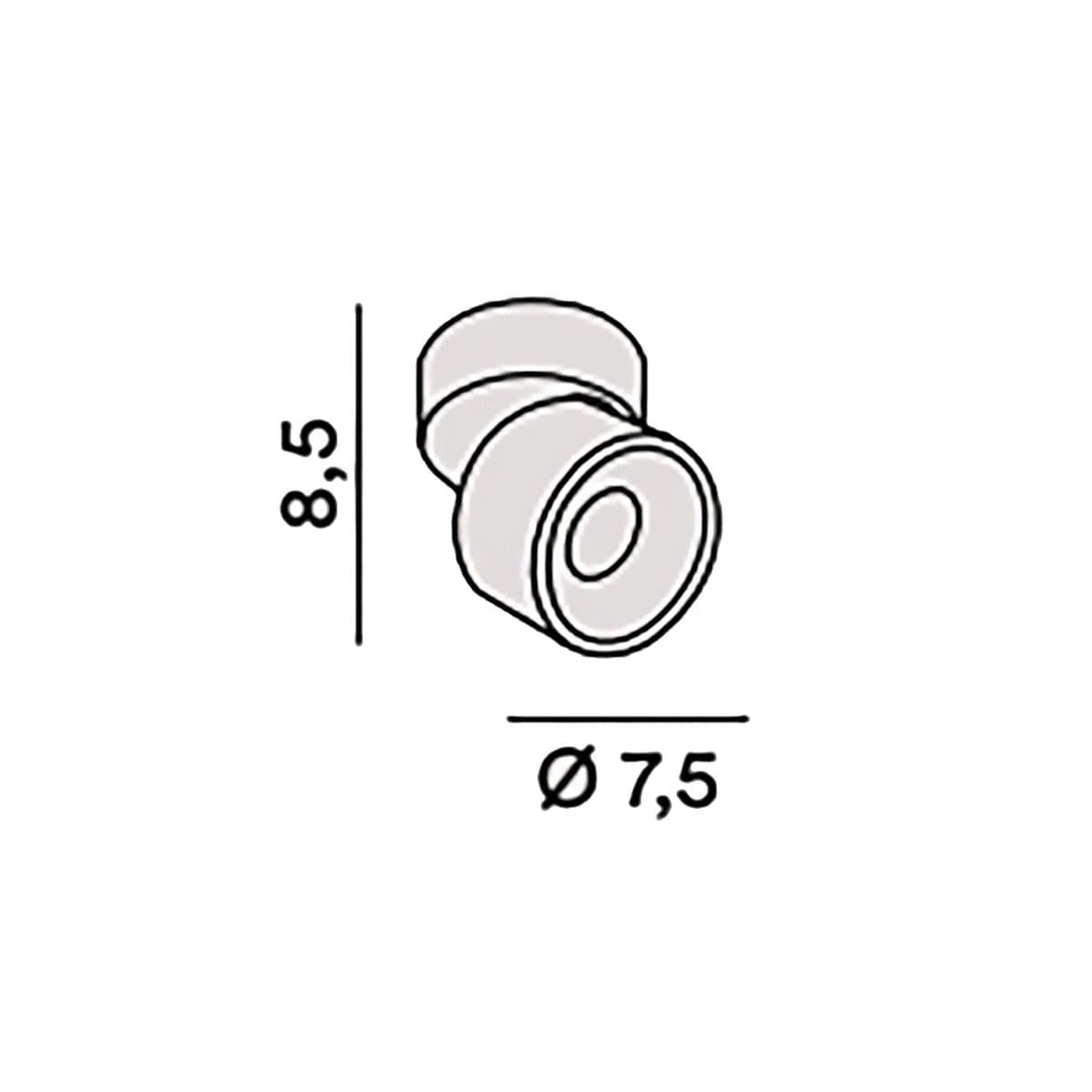 Spot Perenz CAMERA 6772 N CT LED CCT 480LM metallo nero opaco orientabile - 2