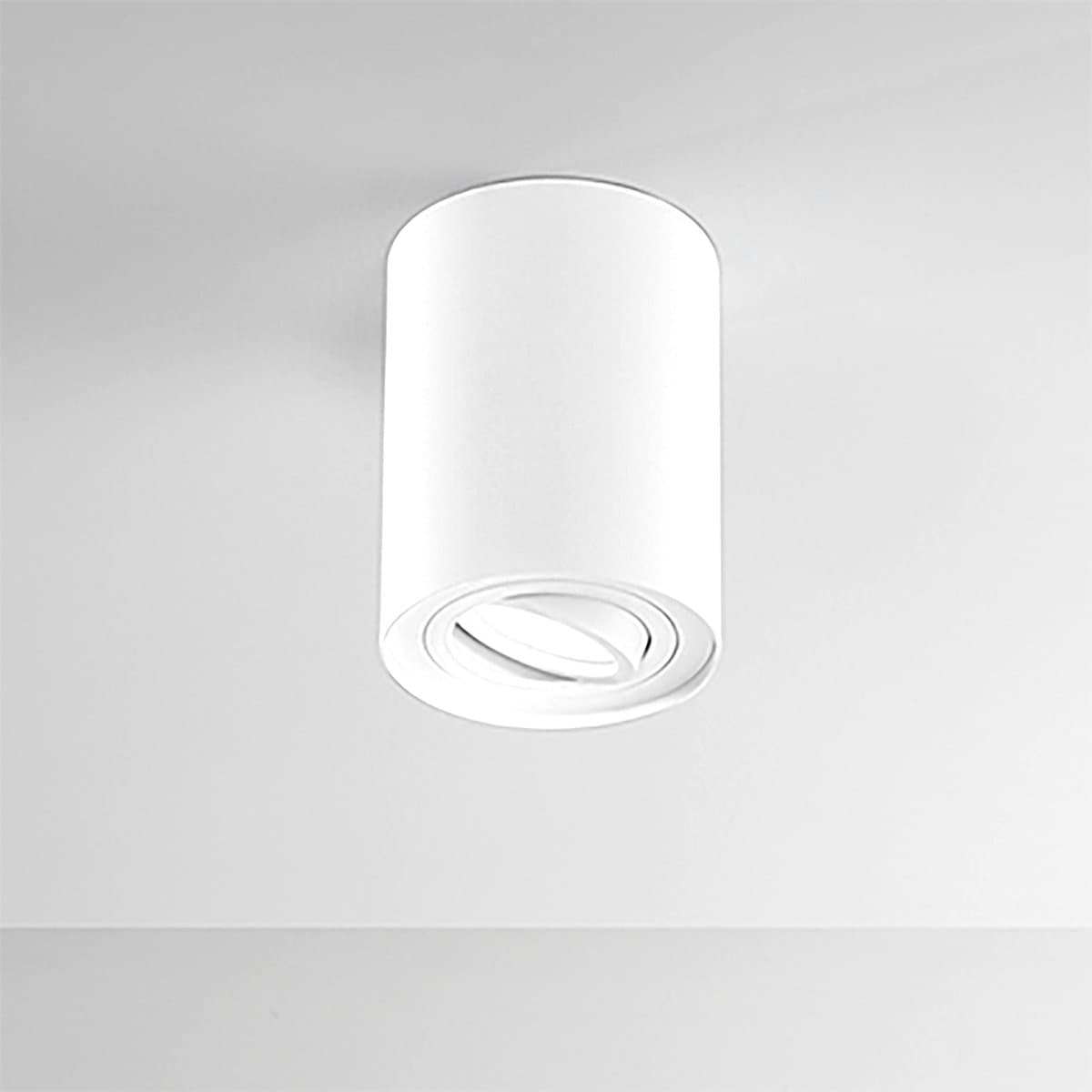 Plafoniera cilindro Perenz CENTRIC 8362 B GU10 LED metallo bianco opaco - 2
