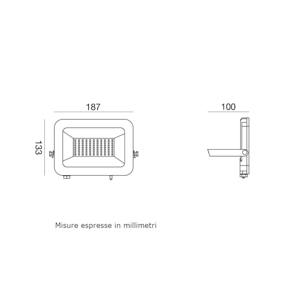 Proiettore LED Gea Led GES2340 50W IP65 orientabile alluminio vetro - 3