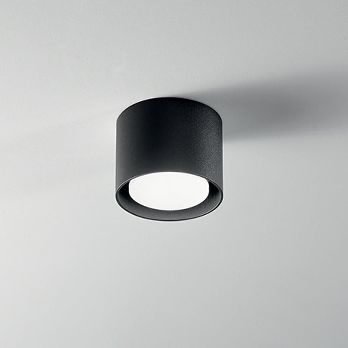 Plafoniera cilindro Perenz GEO 6740 N GX53 LED metallo nero opaco - 2