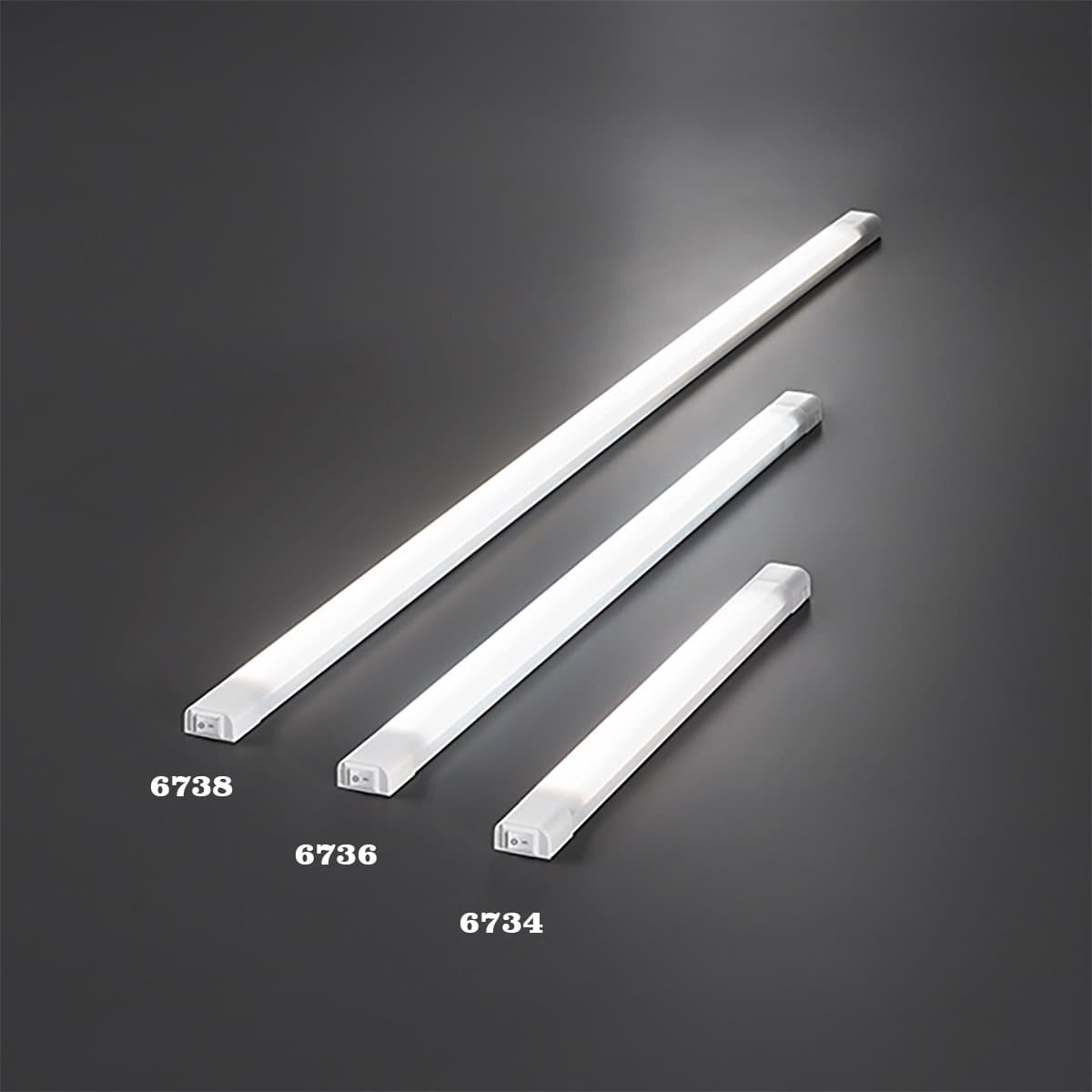 Reglette Perenz TINY 6738 B LC 12W LED 3000K plastica resina - 3