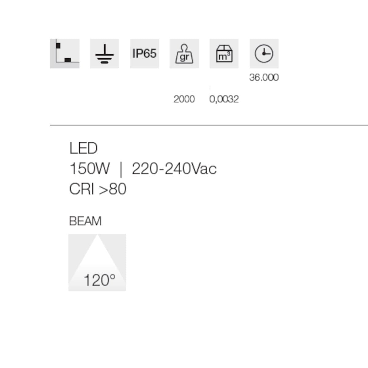 Proiettore LED Gea Led GES2342 150W IP65 orientabile alluminio vetro - 5