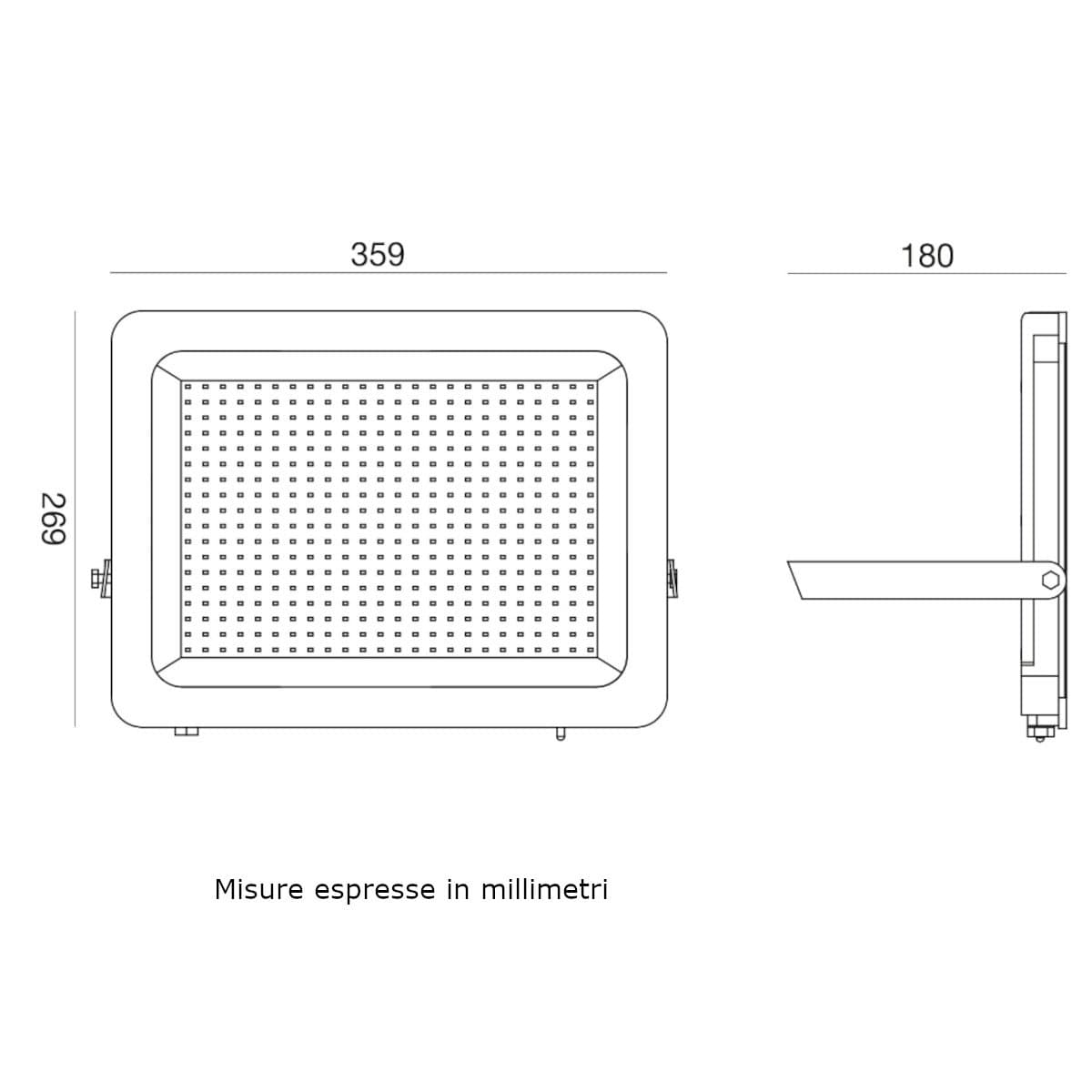 Proiettore LED Gea Led GES2343 200W IP65 orientabile alluminio vetro - 4