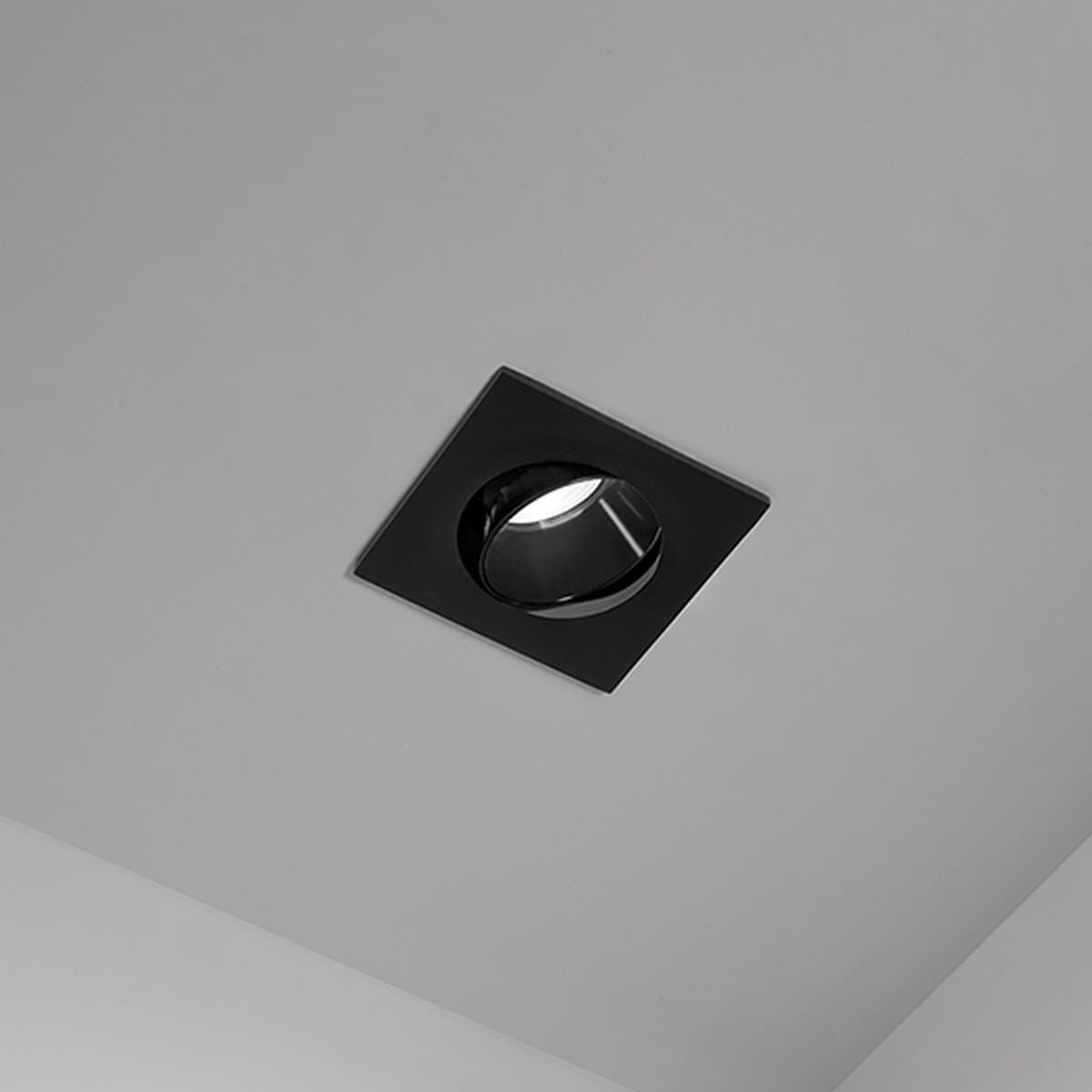 Faretto incasso quadrato orientabile IP20 Perenz OASIS 8368 N GU10 LED nero - 2
