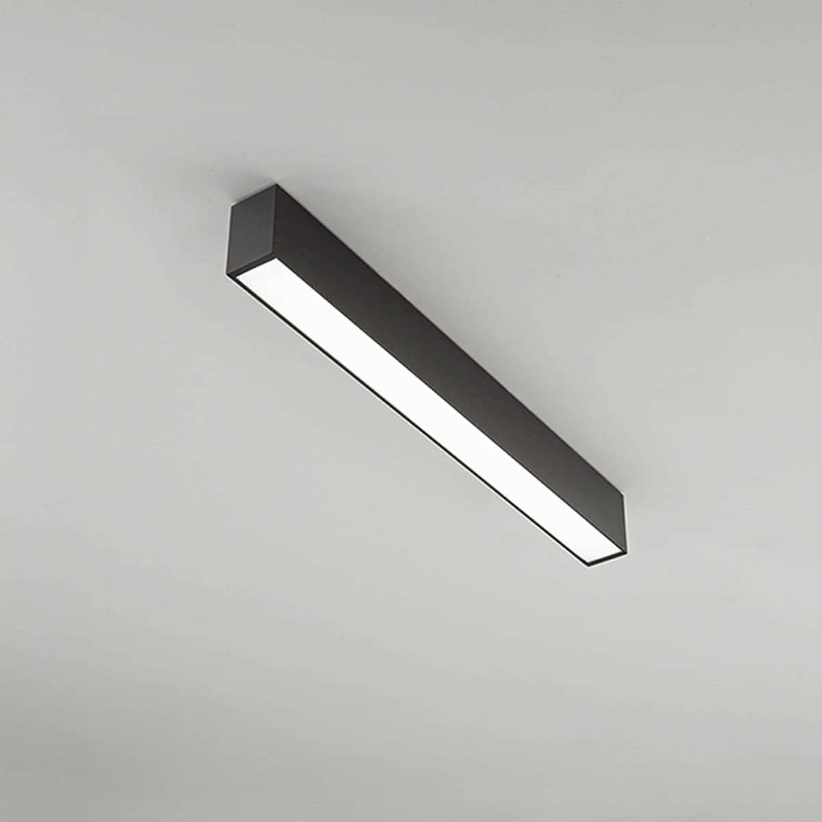 Plafoniera moderna Perenz GRID 8462 N CT LED CCT metallo nero - 2