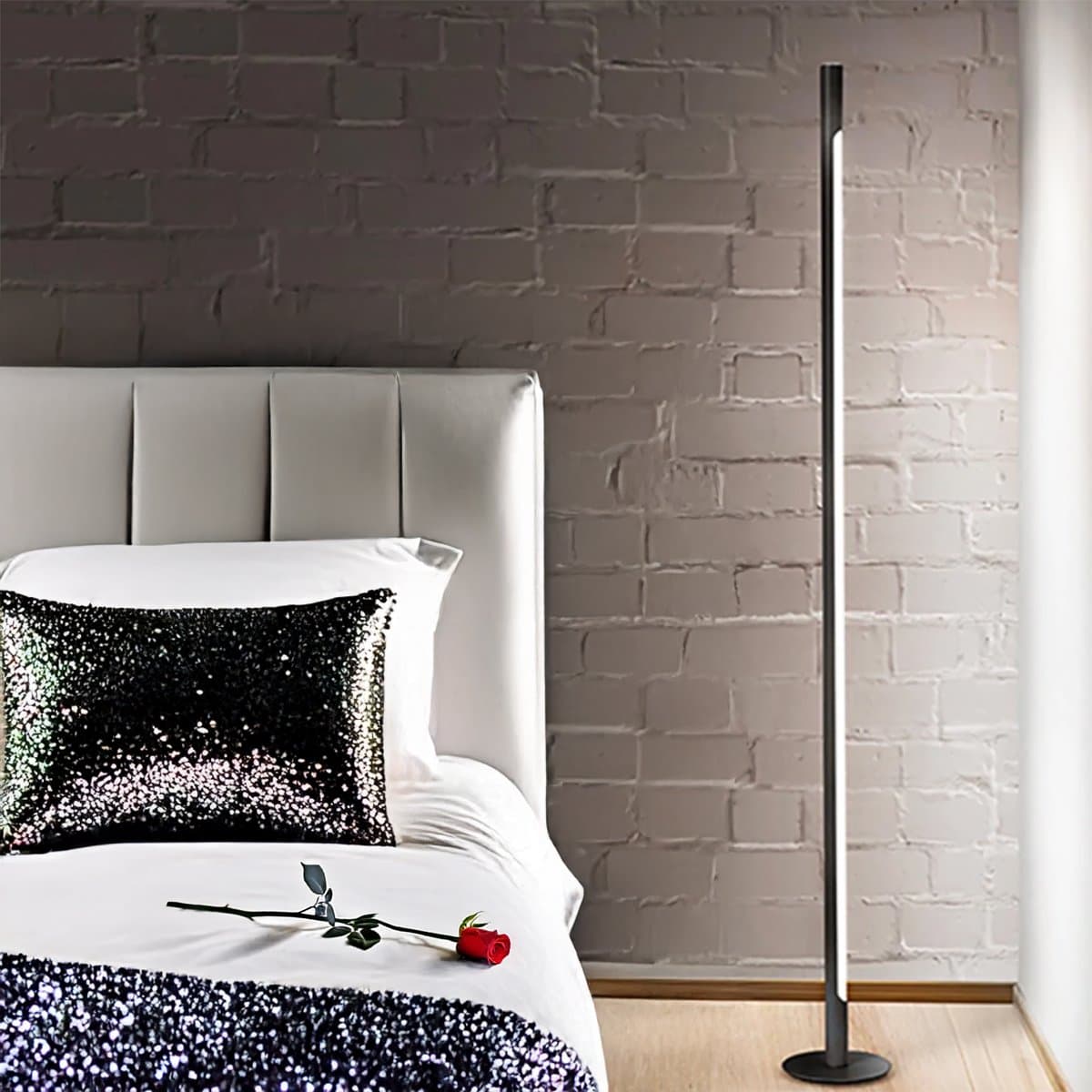 Piantana moderna led Perenz STICK 6760 N LC LED nera touch dimmerabile - 2