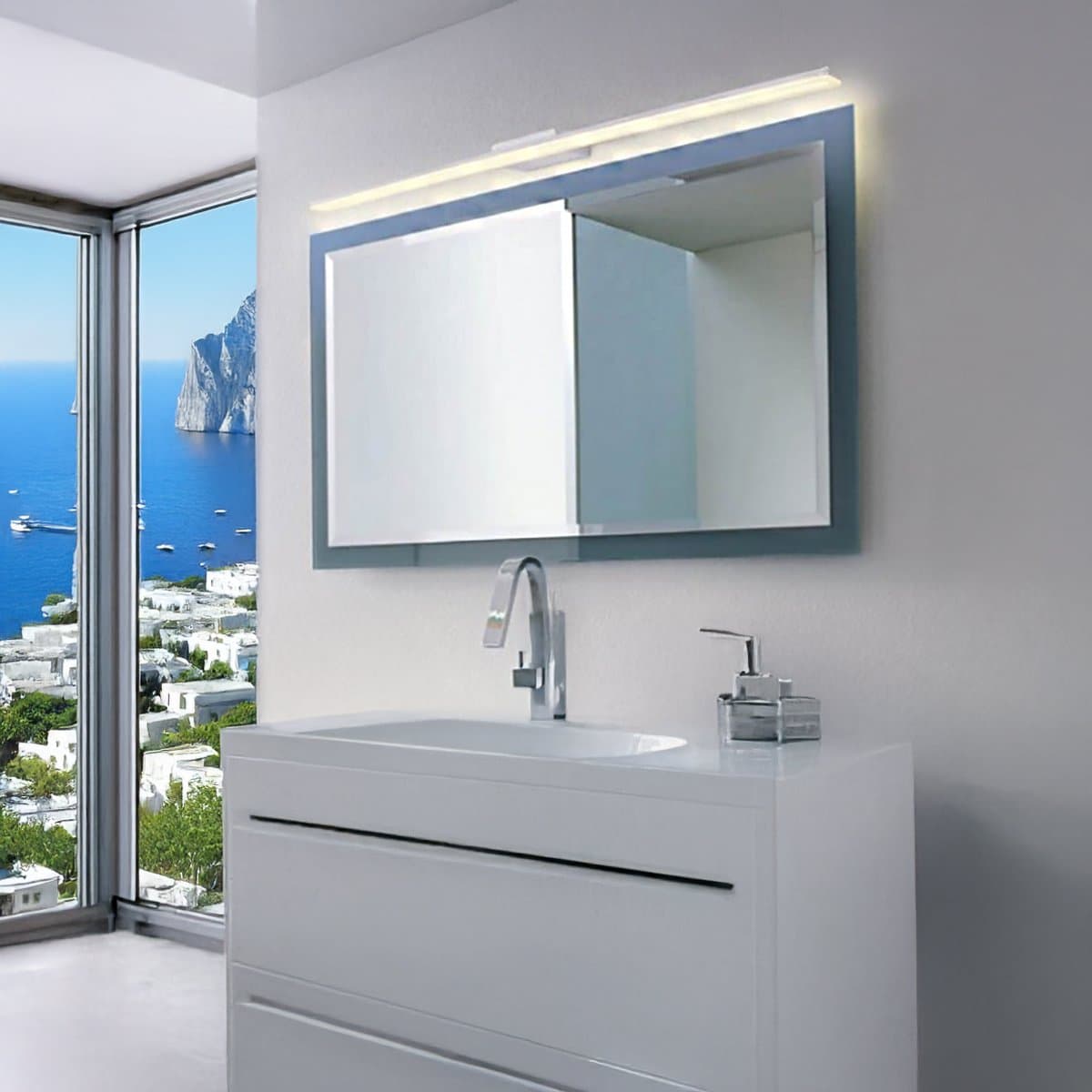 Applique led Redo group BARRIO LED 3000K 3312LM IP44 120cm lampada parete monoemissione bagno specchio - 4