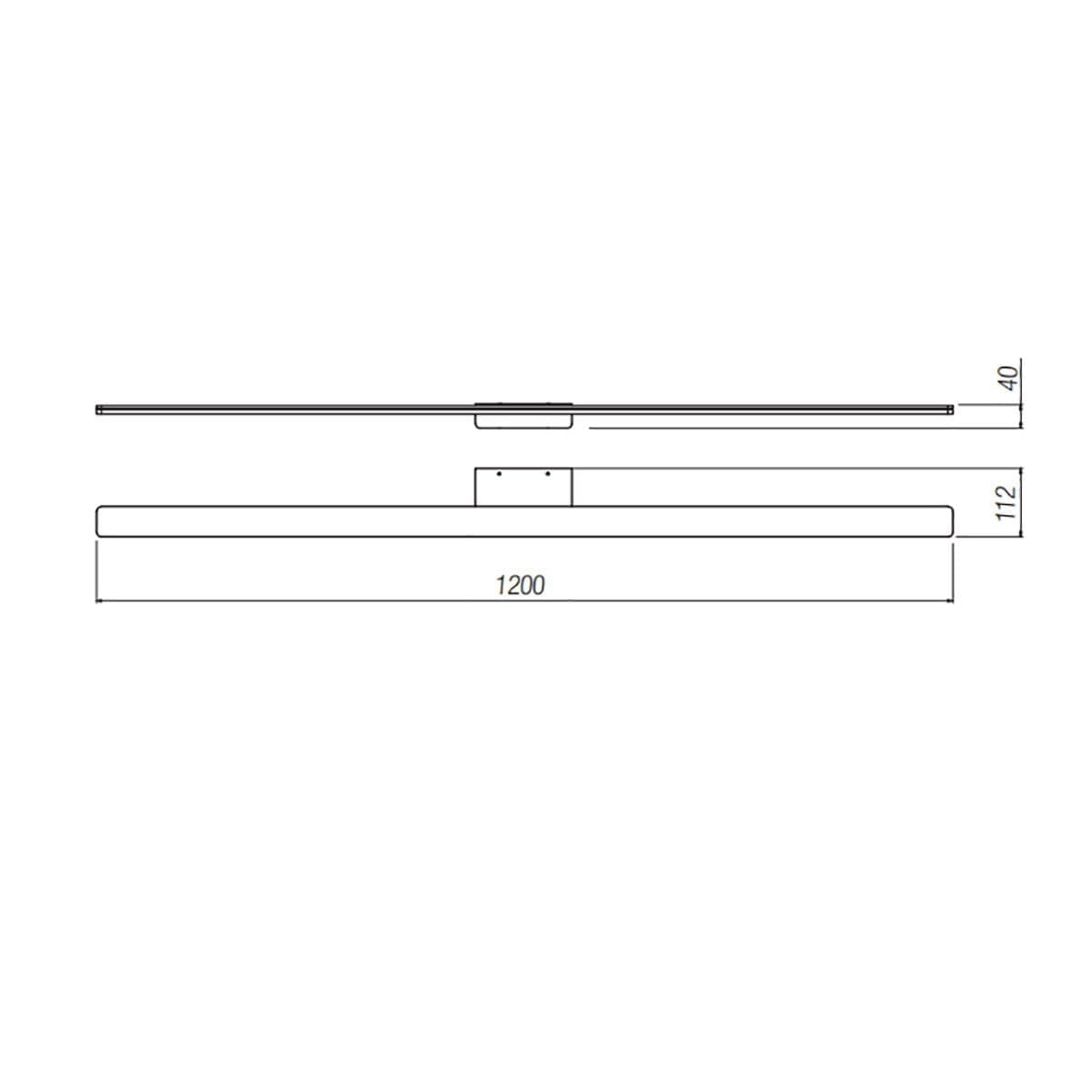 Applique led Redo group BARRIO LED 3000K 3312LM IP44 120cm lampada parete monoemissione bagno specchio - 5