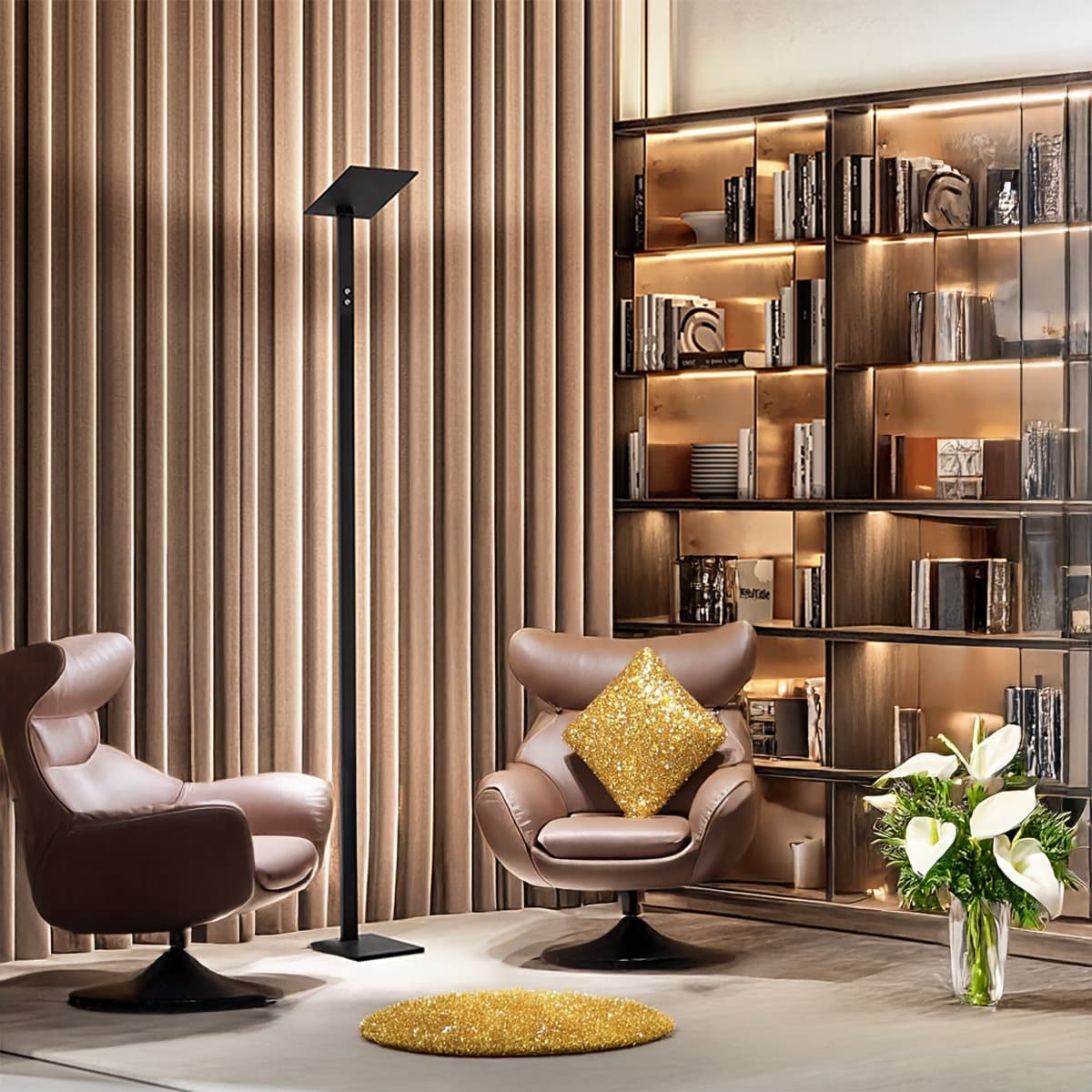 Piantana moderna led Perenz QUADRA 8224 N CT LED CCT 3060Lm dimmerabile orientabile - 2