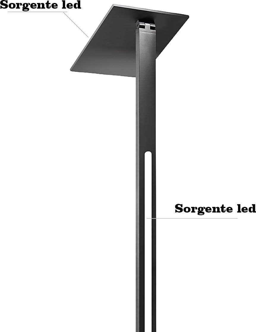 Piantana moderna led Perenz QUADRA 8224 N CT LED CCT 3060Lm dimmerabile orientabile - 4