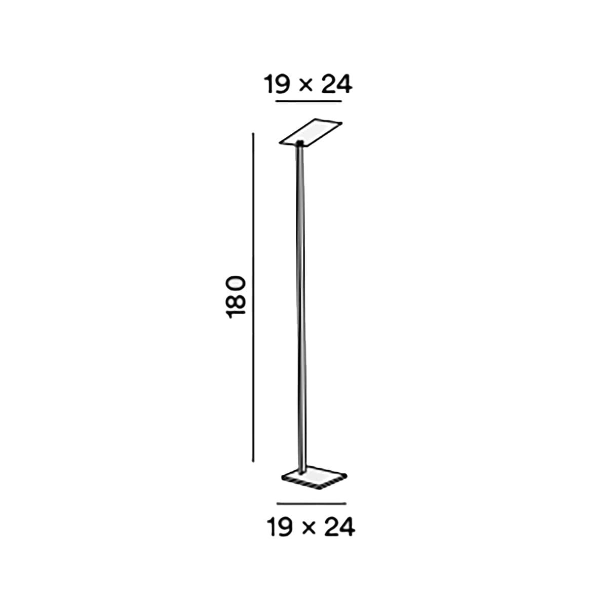 Piantana moderna led Perenz QUADRA 8224 N CT LED CCT 3060Lm dimmerabile orientabile - 5
