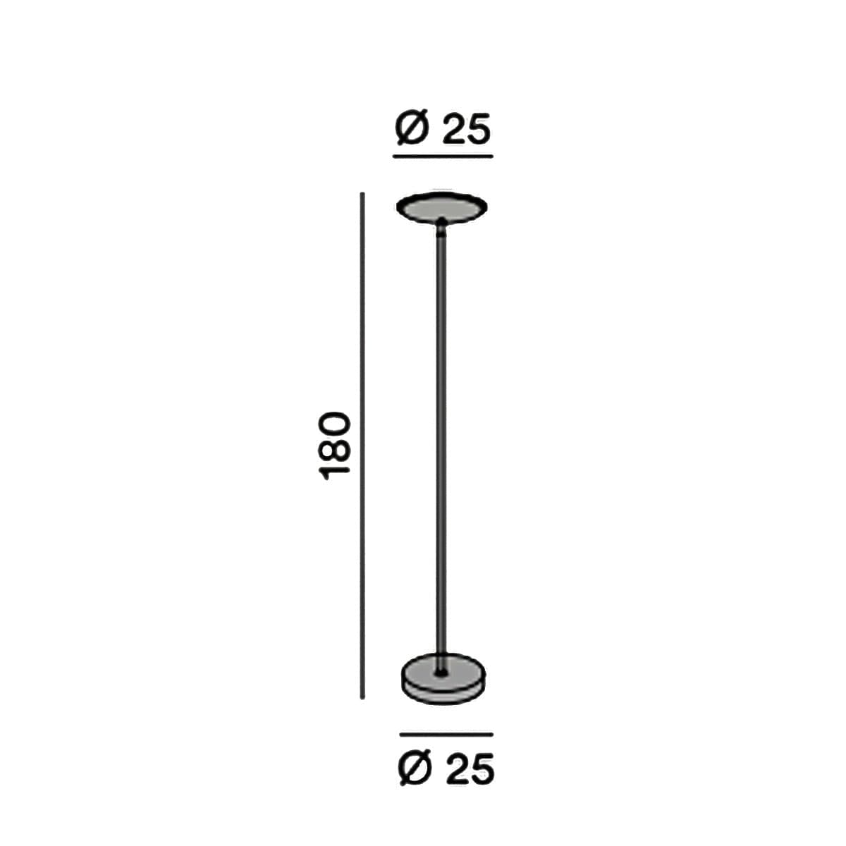Piantana moderna led Perenz FEBE 6442 N LC LED 3000K 1400Lm orientabile - 4