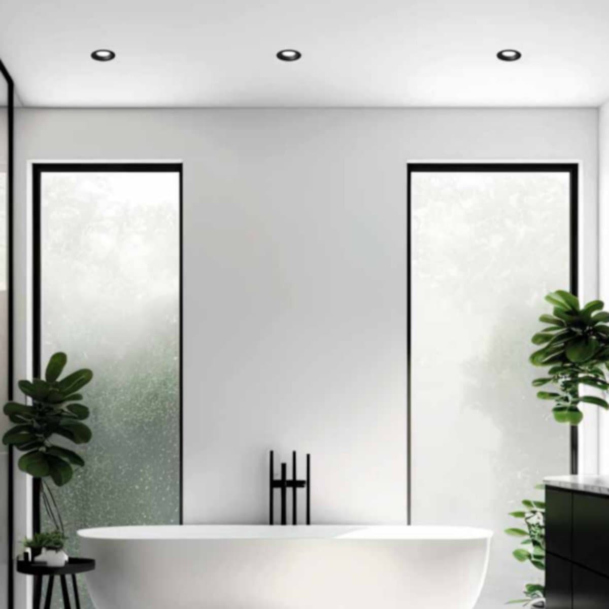 Faretto incasso Sforzin Illuminazione ATHOS GU10 LED IP54 gesso dipingere alluminio - 7