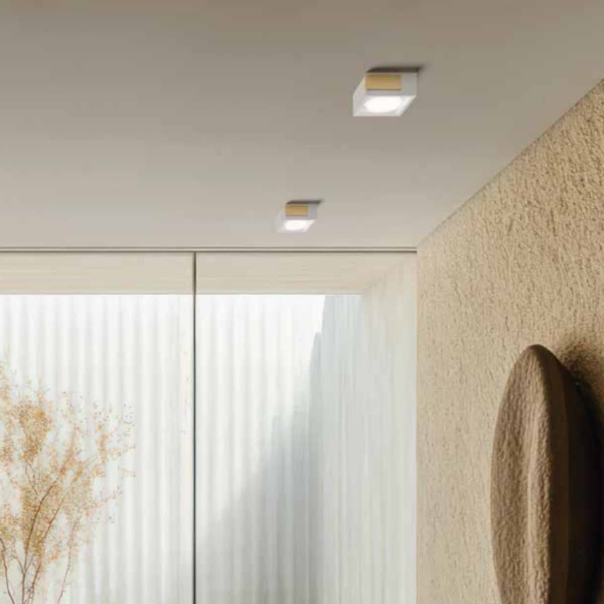 Plafoniera moderna Sforzin illuminazione VELIA  PL1 T543 T544 T545 GX53 LED gesso metallo - 9