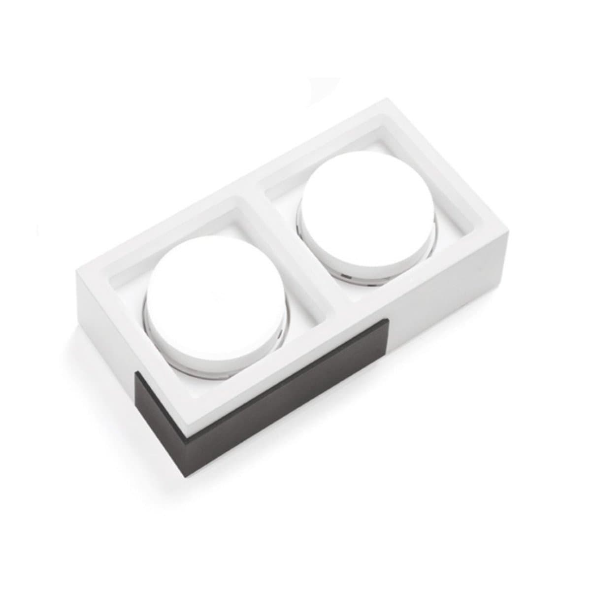 Plafoniera moderna Sforzin illuminazione VELIA PL2 T546 T547 T548 GX53 LED gesso metallo