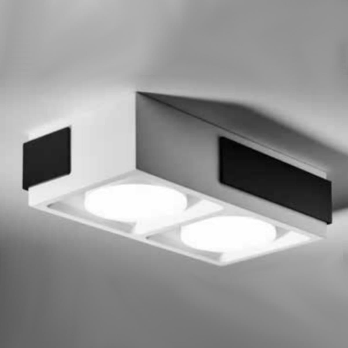 Plafoniera moderna Sforzin illuminazione VELIA PL2 T546 T547 T548 GX53 LED gesso metallo - 18