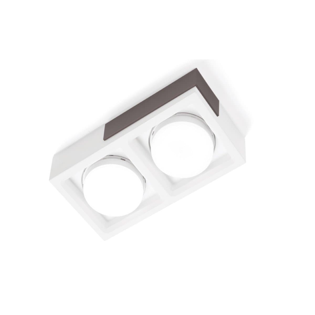 Plafoniera moderna Sforzin illuminazione VELIA PL2 T546 T547 T548 GX53 LED gesso metallo - 4