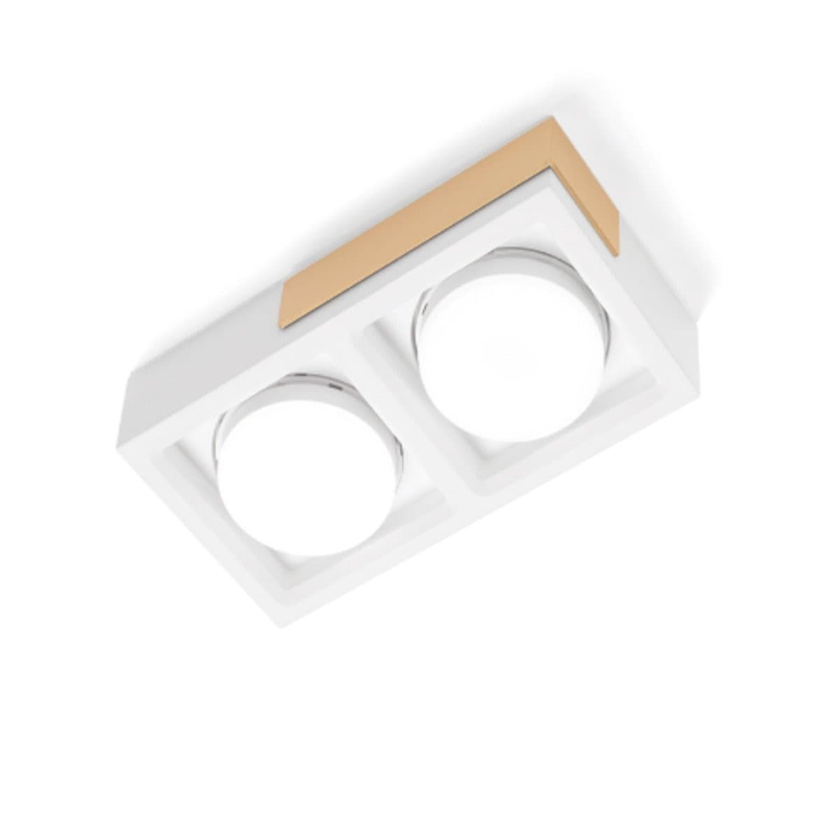Plafoniera moderna Sforzin illuminazione VELIA PL2 T546 T547 T548 GX53 LED gesso metallo - 7