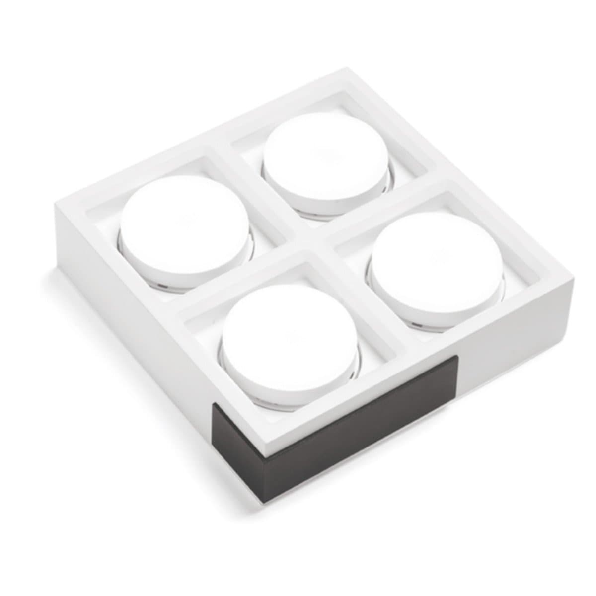Plafoniera moderna Sforzin illuminazione VELIA PL4 T549 T550 T551 GX53 LED gesso metallo - 12