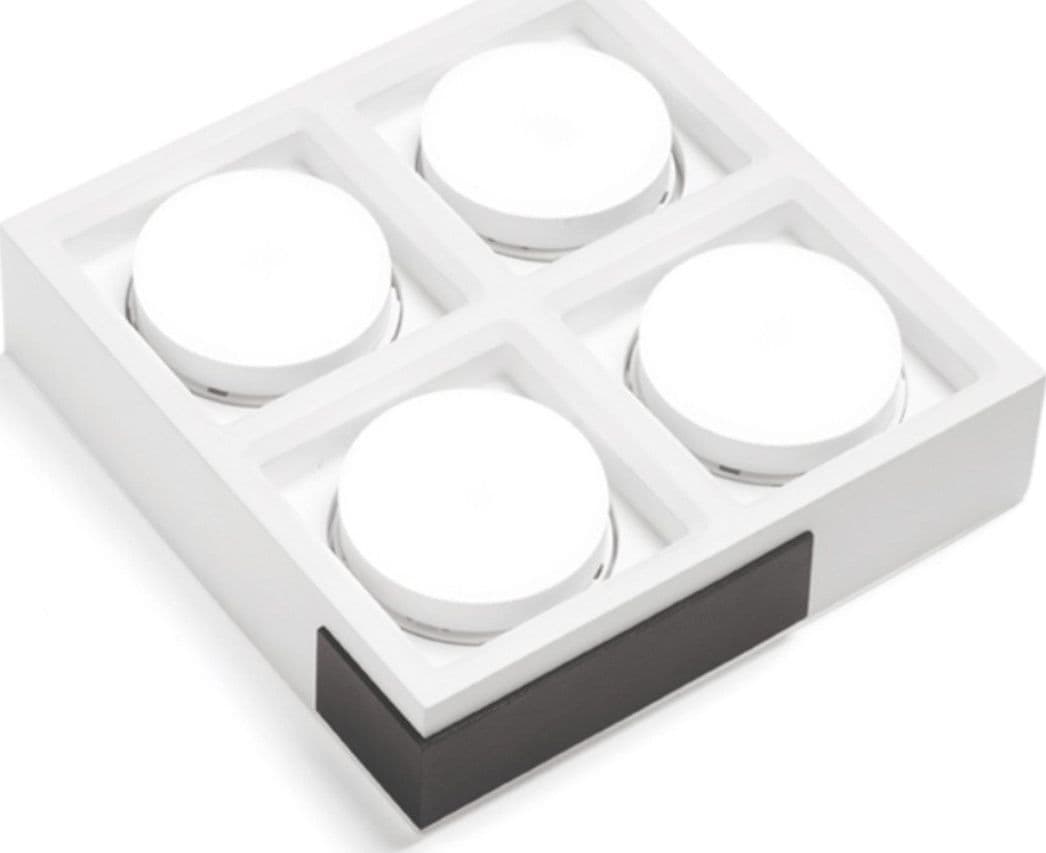 Plafoniera moderna Sforzin illuminazione VELIA PL4 T549 T550 T551 GX53 LED gesso metallo - 5