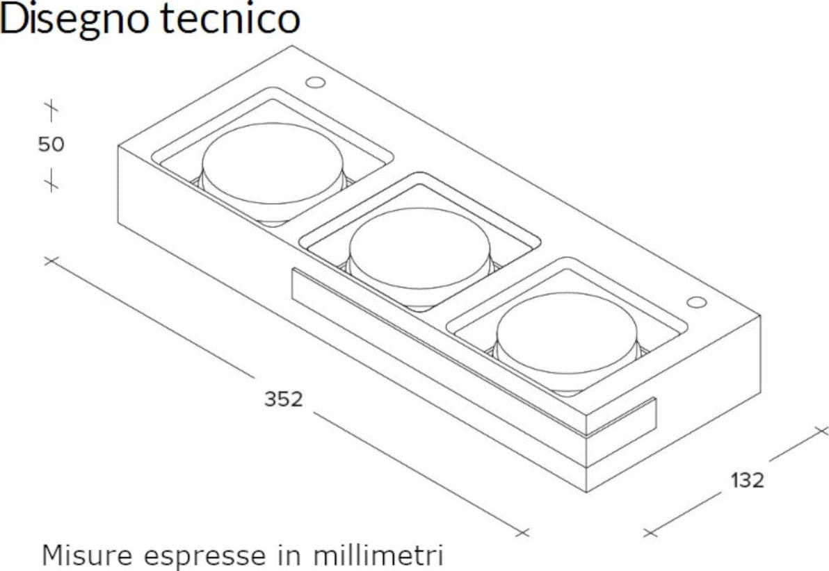 Applique moderna Sforzin illuminazione VELIA AP3 T540 T541 T542 GX53 LED monoemissione gesso metallo - 8