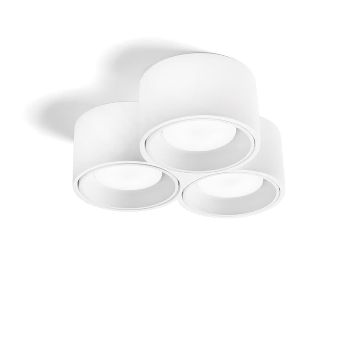 Plafoniera moderna Sforzin illuminazione NASSO tonda PL3 T505 T506 GX53 LED gesso alluminio - 5